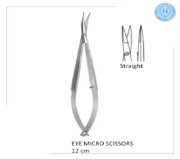 Micro Scissors straight  12 cm انجليزي SNAA مقص ميكرو