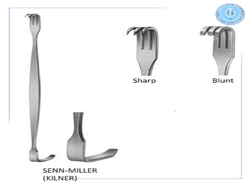 Senn Miller (Kilner) Retractor D/E blunt. 17cm مباعد سن ميلرانجليزي SNAA