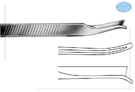 Silver (Frenchay) Nasal Chisel right 18cm, S/S تشيزل قاطع عظام الانف ( جارد استيتوم ) منحنى جهة اليمين  18 سم انجليزي SNAA