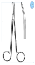مقص متزنبوم Metzenbaum Fino Scissors curved bl/bl 15cm, S/S انجليزي SNAA مقص متزنبوم