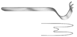 Obwegeser Chin Retractor 16cm, S/S مباعد افوجيزر للذقن 16 سم انجليزي SNAA